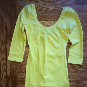 Abercrombie and Fitch neon yellow shirt size S